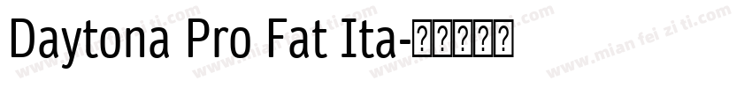 Daytona Pro Fat Ita字体转换